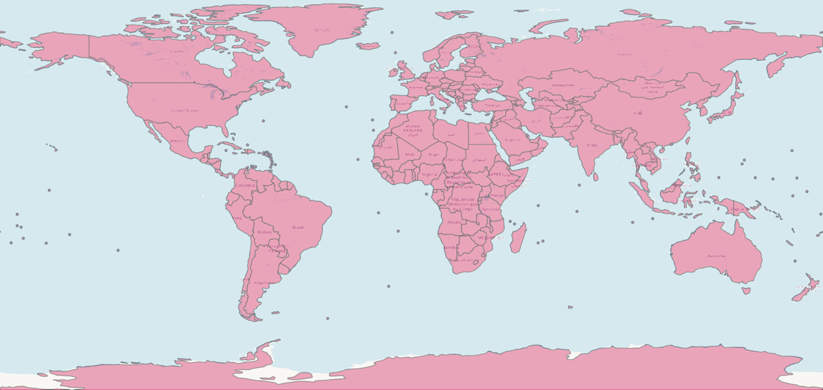 Countries with Tiny Nations and Territories world map preview